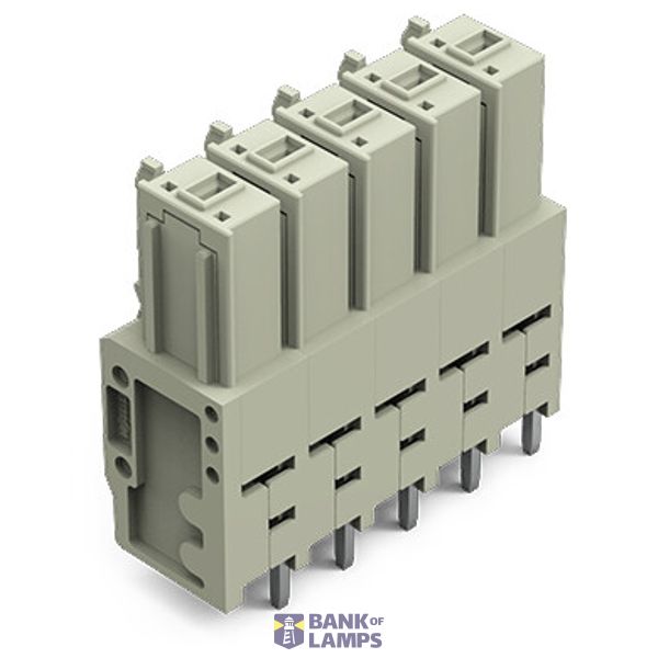 THT female header;1.0 x 1.2 mm solder pin;straight;light gray image 1