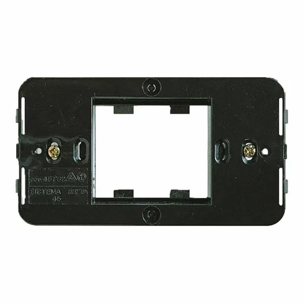 2 gang frame to be used with front plates  45P02xx-45P92xx-45PB02xx - 45PY02xx image 1