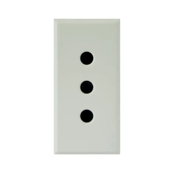 2P+E 10A IT.ST.SHUT.SOCKET WHITEK 1M image 1
