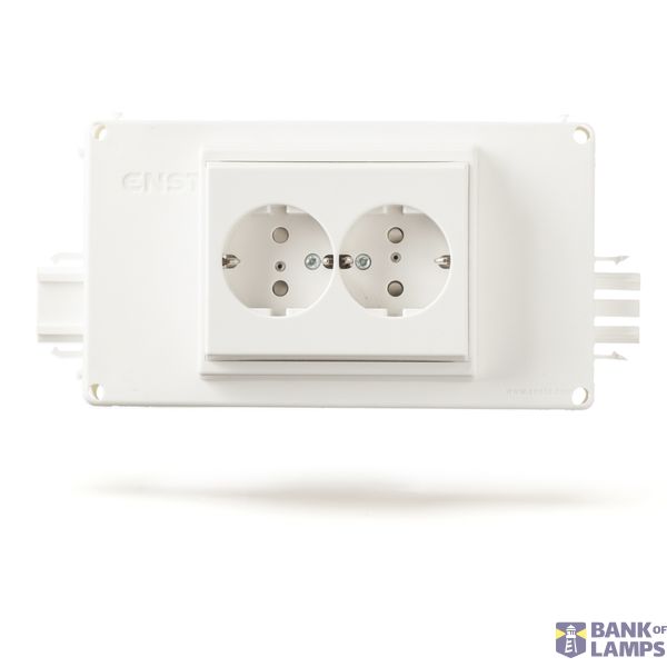 Socket connection accessory 3-pole, 2-gang image 3