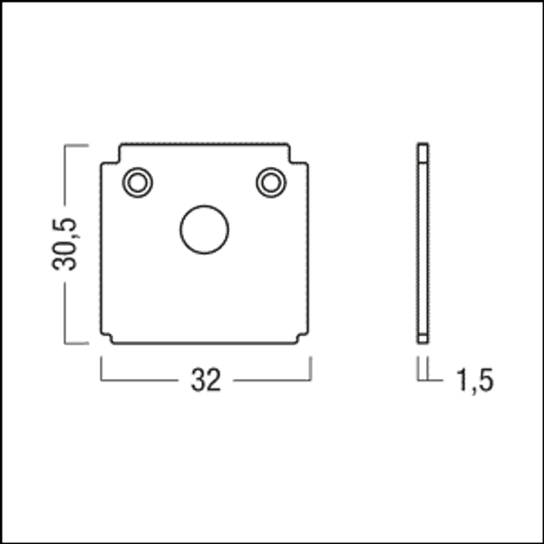 SUP2 TRACK U TL END PLATE WH - End cap image 2