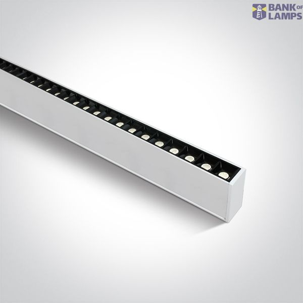 WHITE 48pcs SPOTS UGR17 40W CW 1300mm 34deg 230V DARK LIGHT image 1