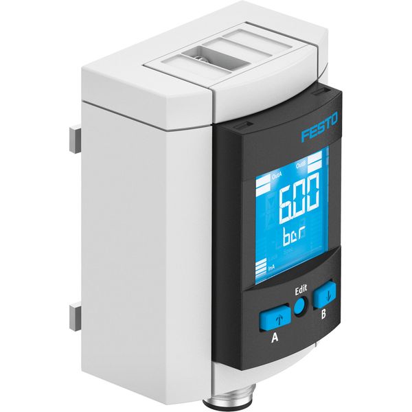 SPAU-P10R-MS6-F-L-PNLK-PNVBA-M8D Pressure sensor image 1