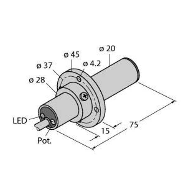 Flow Monitoring Immersion Sensor with Integrated Processor   FCS-K20-AP8X image 1