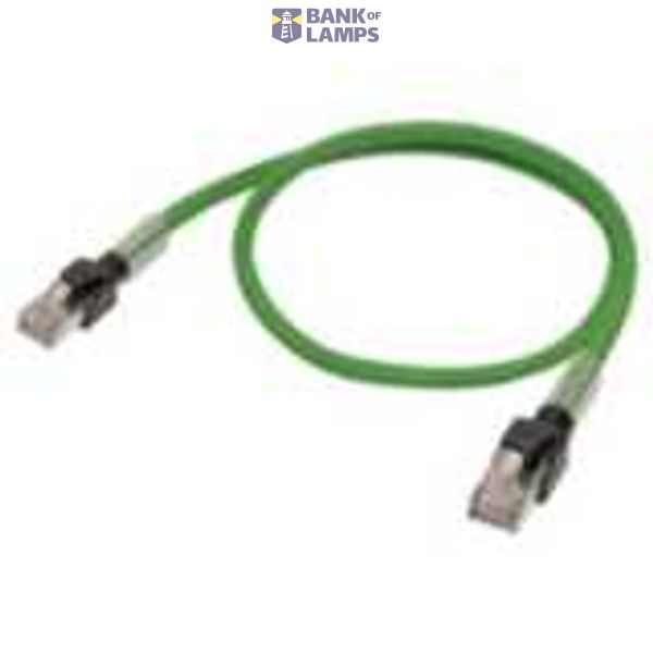 Ethernet patch cable, S/FTP, Cat.6A, PUR (Green Flexible), 5 m image 1