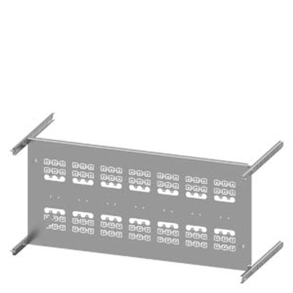 Mounting plate 3VA10 (100A), 3VA11 (160A), 3-pole, fixed-mounted, plug-in socket, RCD: with, H: 350mm W: image 1