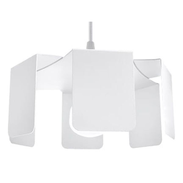 TULIP pendant lamp white E27 1x60W IP20 image 1