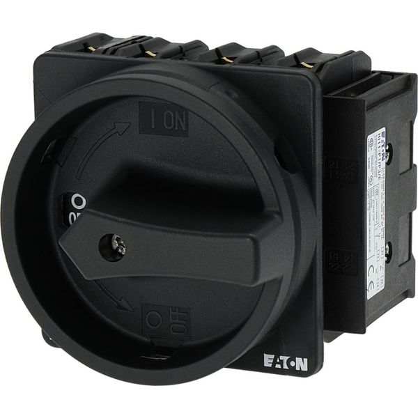P3-100/EA/SVB-SW/N/HI11 Main switch, P3, 100 A, flush mounting, 3 pole + N, 1 N/O, 1 N/C, STOP function, With black rotary handle and locking ring, Lockable in the 0 (Off) po image 19