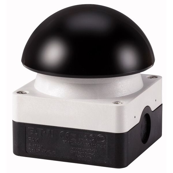 Palm switch, 1N/O, mushroom black image 1