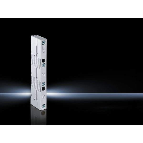 Busbar support (UL), 3-pole, 60mm centre-centre spacing, for E-Cu 12x5-30x10 mm image 2