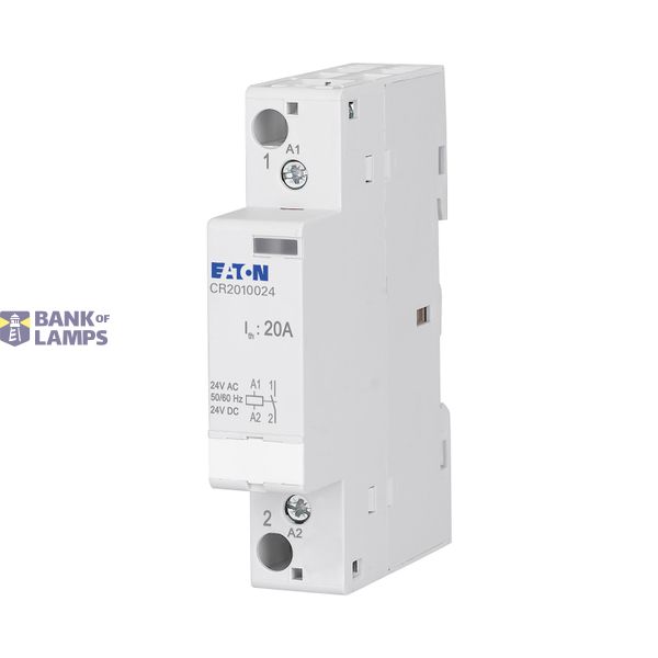 Installation contactor, 20A, 24V AC/DC, 1NO image 2
