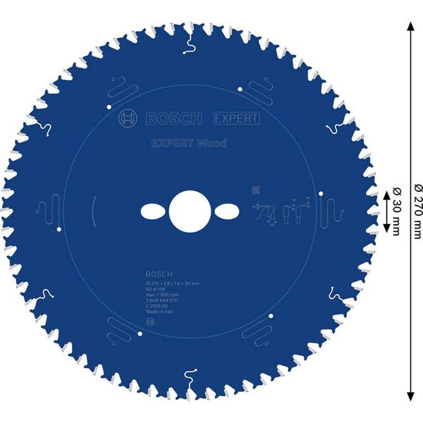 Circular saw blade Expert for Wood 270 x 30 x 2,8 mm, 60 image 2
