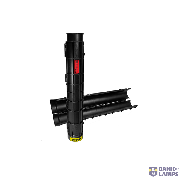 EVOCAB SPLIT N450 pipe OD 160mm, ID 150mm, 5 mm wall thickness, 1.2m, black, image 1