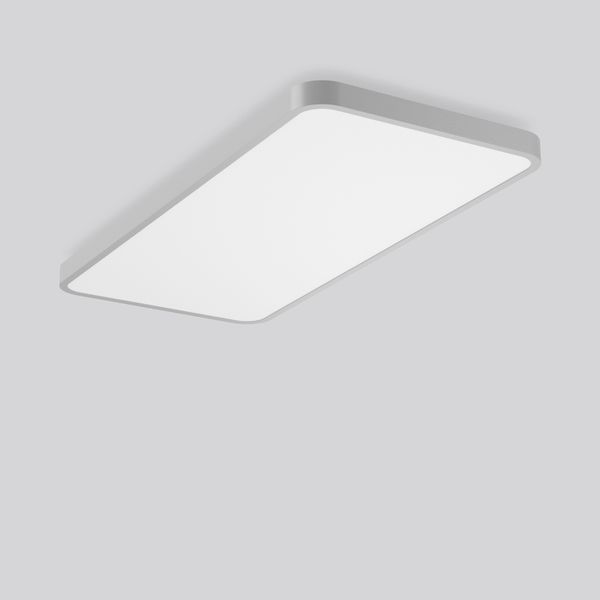 TRIONA rectangle, 148 W, 18900 lm, 840, silver, DALI Ceiling and wall  image 2