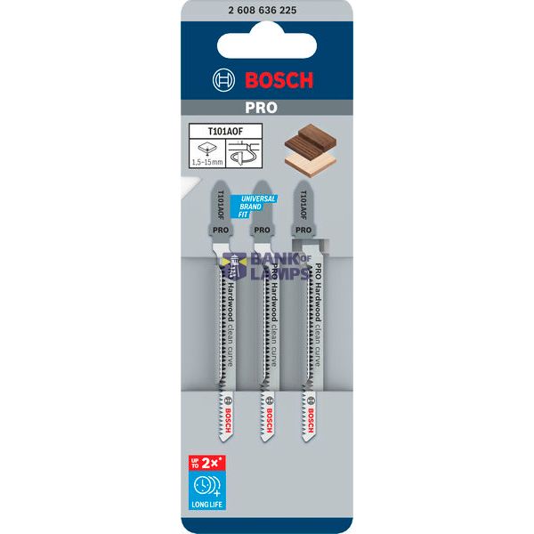 Jigsaw blade T 101 AOF Clean for Hard Wood 3 pcs. image 2