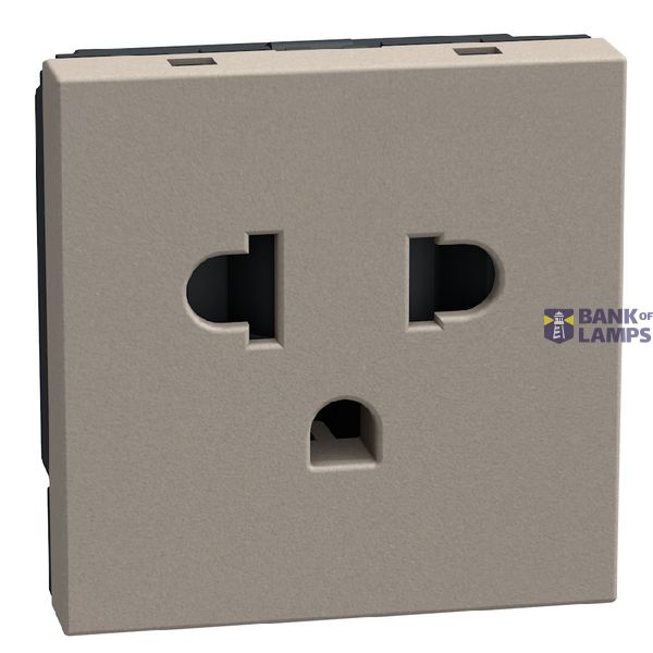 Light Now - socket euro/us 2P+E stone image 1