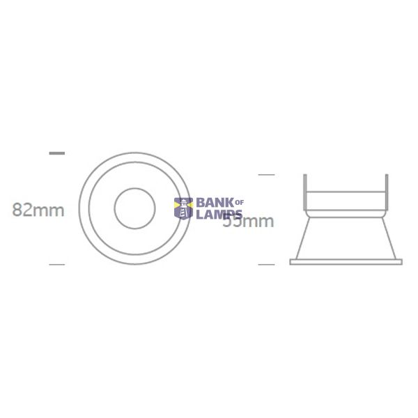 WHITE GU10 10W SEMI TRIMLESS image 4