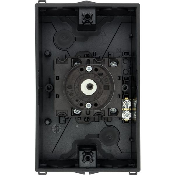T3-4-15682/I2/SVB-SW Main switch, T3, 32 A, surface mounting, 4 contact unit(s), 6 pole, 1 N/O, 1 N/C, STOP function, With black rotary handle and locking ring, Lockable i image 4