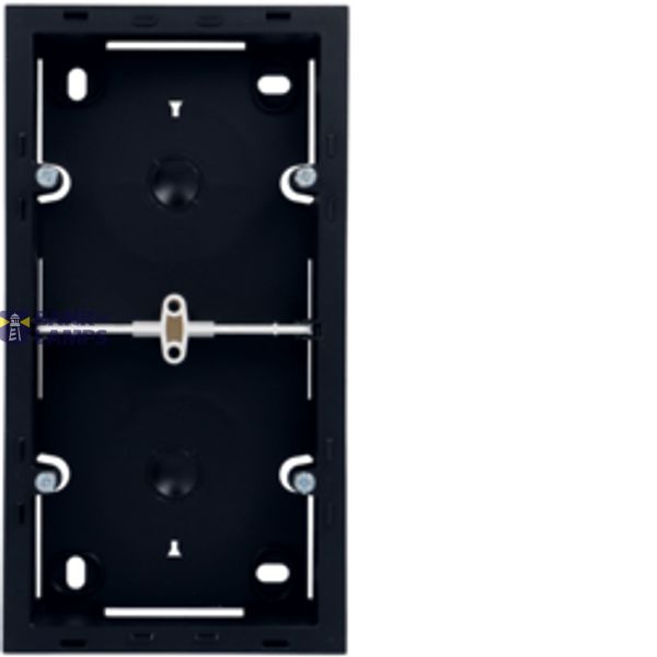 Adapter for mounting on plaster 2x2M, black image 1