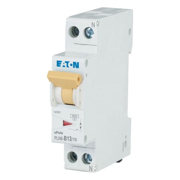Miniature circuit breaker (MCB), 13 A, 1p+N, characteristic: B image 8