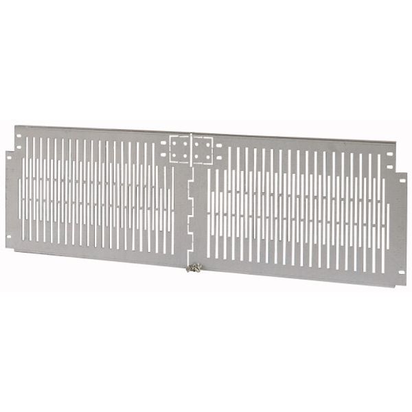 XTPPCUV3-H275W1000 Partition, ventilated, for power feeder, HxW=275x1000mm image 1