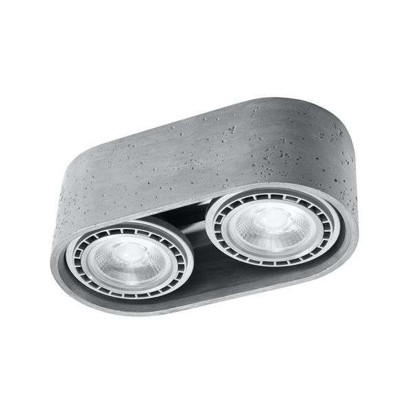 SPOT BASIC 2 BETON GU10 2X40W IP20 image 1