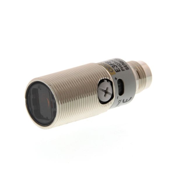 Photoelectric sensor, M18 threaded barrel, stainless steel, red LED, r image 2