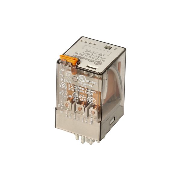 Rel. 3CO 10A/12VAC/Agni/Test button/LED (60.13.8.012.0050) image 5