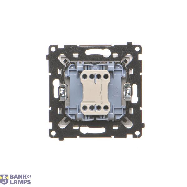 Single shielded computer socket RJ45 category 6 with anti-dust cover, (module), Simon 24, IP20, champagne matt image 1