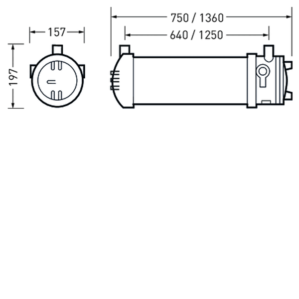 Weather-proof luminaires Kratex Diffuser Yellow ETDD 30W 2500lm Emergency light Lambertian (L) IP66 IK10 3 SDCM image 1