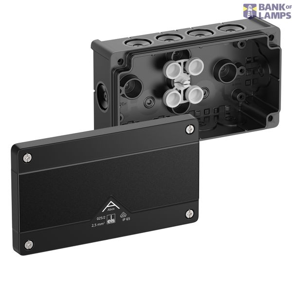 Junction box, Type of protection IP66, max. 2,5², Impact strength IK07, Protection class II, Ui 1000V AC, Ui 1000V DC, DLG, VDE, Halogen free image 1