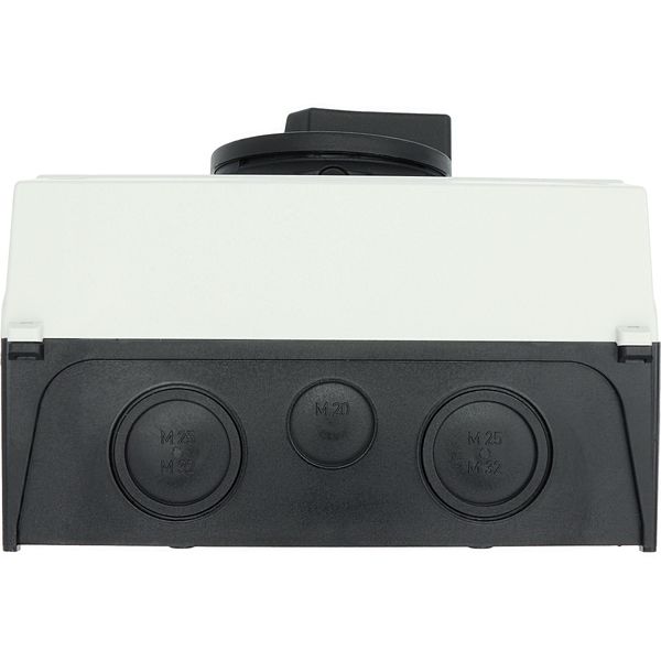 P3-63/I4/SVB-SW Main switch, P3, 63 A, surface mounting, 3 pole, STOP function, With black rotary handle and locking ring, Lockable in the 0 (Off) position image 23