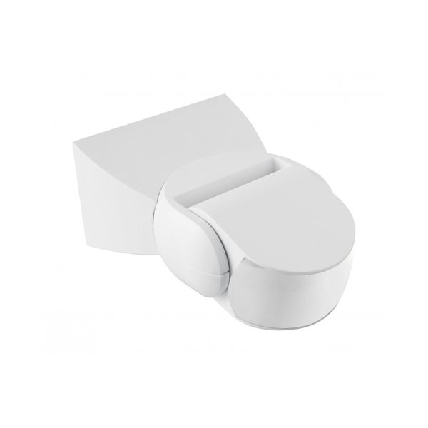 Microwave motion sensor CM-9, max 1200W, AC220-240V, 50/60Hz, angle 180°, range 5-15m ± 1,5- 3,5m, IP65, working with LED, surface mounted, white housing image 1
