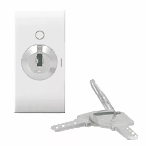 2P 10A PUS.BUT.UNIFIED KEY DOMUS 1M image 1