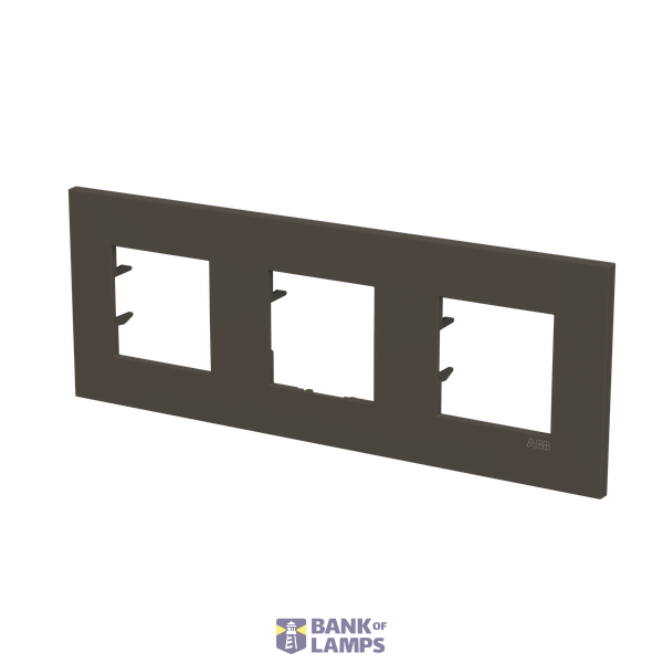 Frame 3-gang - ABB logo - Anthracite image 2