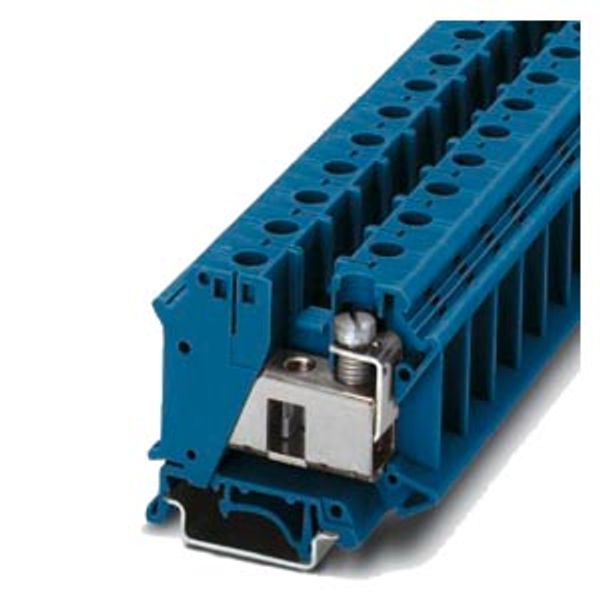 Terminal, screw terminal, installation terminal, through-type terminal, 35 mm², blue image 1