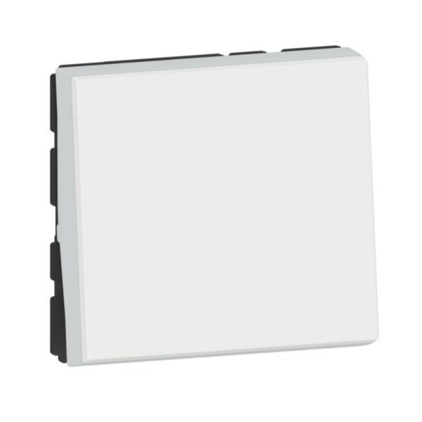 Switch or two-way indicator light with Mosaic Easy-Led 10A 2 modules - white image 1