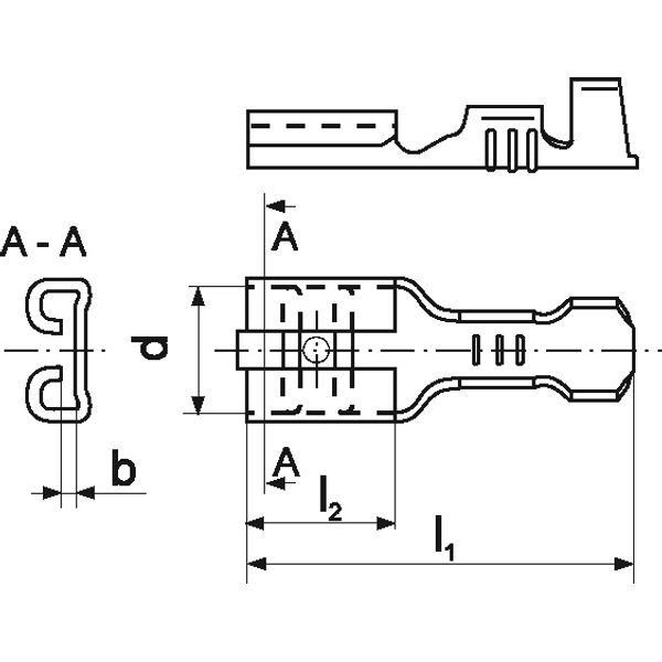 Receptacle terminal MS_4,8-2/100 image 2