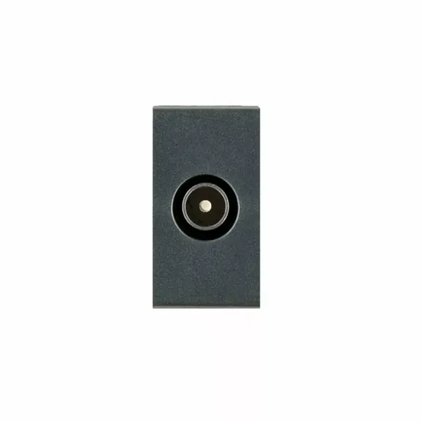2400 MHz IEC male coaxial socket. Incoming connection  with male F-type connector image 1