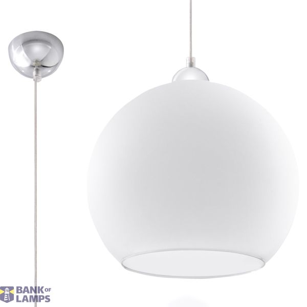 HANGING LAMP BALL WHITE E27 1X60W IP20 image 4