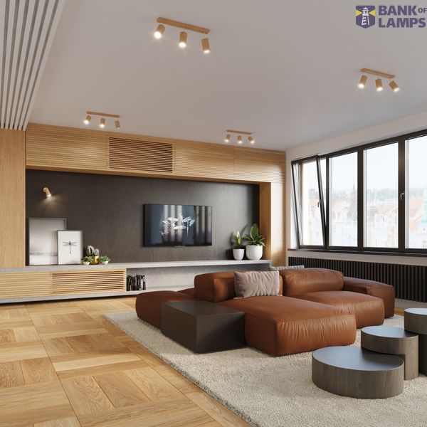 CEILING LAMP BERG 4 NATURAL WOOD GU10 4X40W IP20 image 5