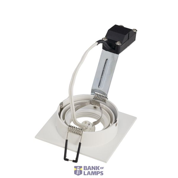 NEW TRIA I MR16 downlight, square, matt white, max. 50W, incl. clip springs image 3