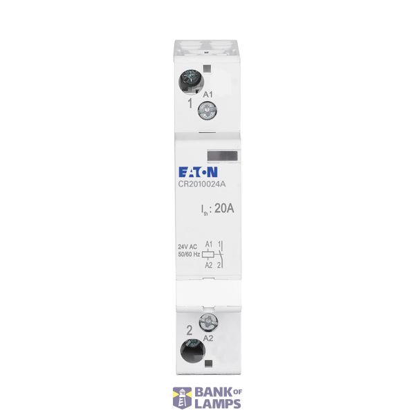 Installation contactor, 20A, 24V AC, 1NO image 2