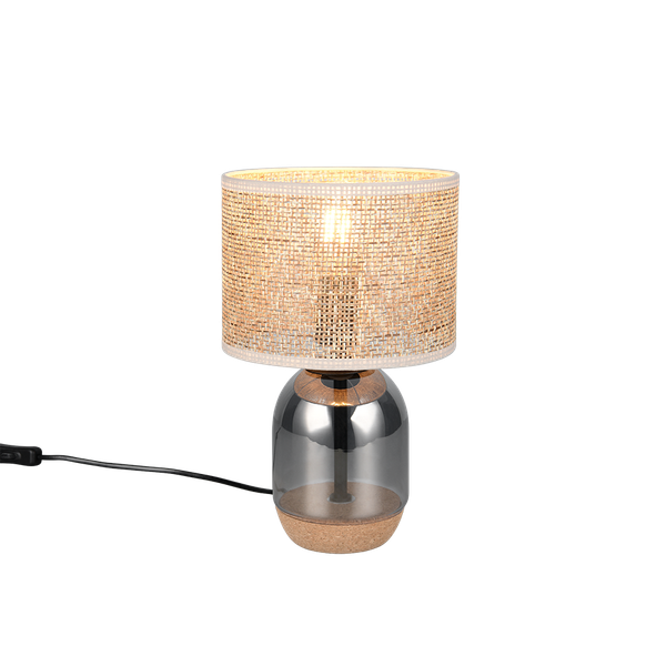 Tara table lamp 33 cm E27 beige/chrome plated image 1