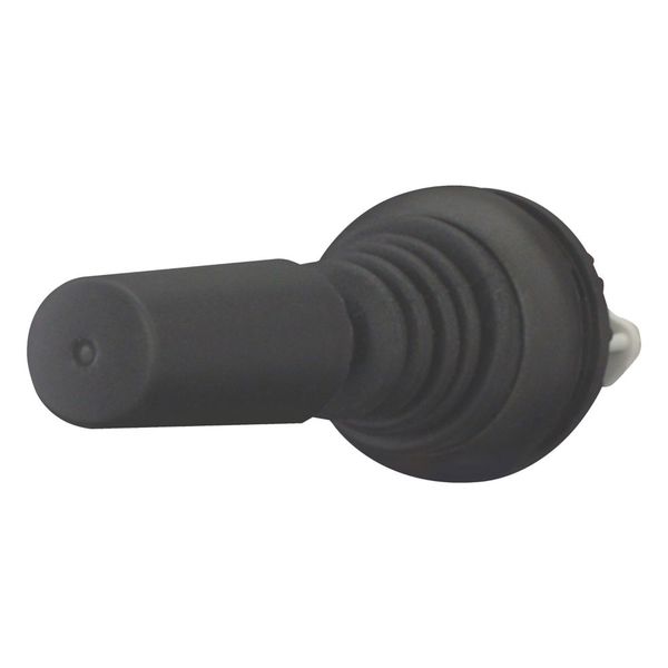 M22S-WJ2V Joystick, with one operating point per operating direction, With plastic shaft, 2 positions, Bezel: black, momentary, Vertical image 5