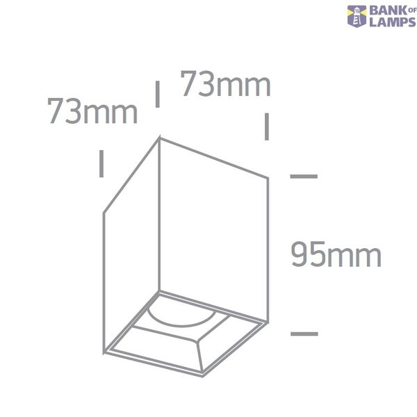 BLACK 12W IP20 45deg 230V DARK LIGHT image 2