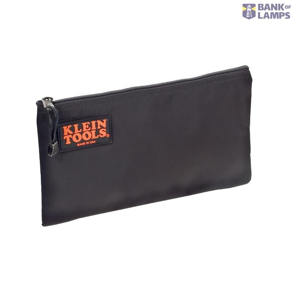 Black nylon zip pocket image 1