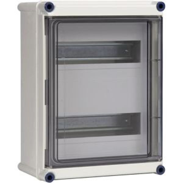 Encl. hinged cover+top head rail 2 slots image 2