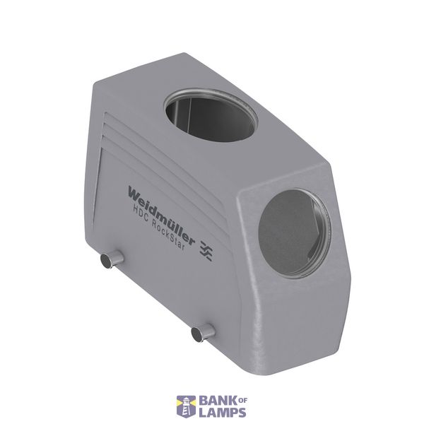 Housing industry connectors, Plug housing, Cable entry from top, Cable image 1