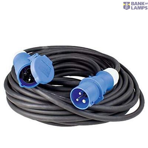 'CEE cable extensions 10m cable H07RN-F 3G2,5 with CEE plug and CEE connector 2PE, 16A/250V' 5 pieces in a carton box image 1